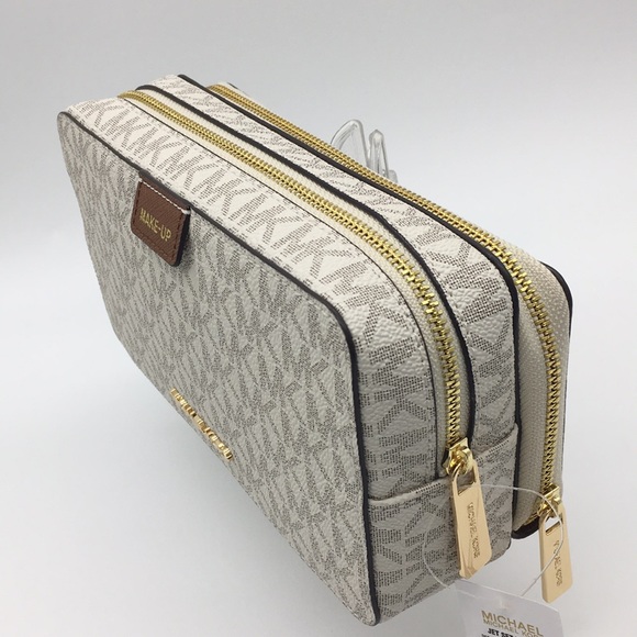 Michael Kors Jet Set Travel LG DBL ZIP TRV POUCH - Picture 6 of 8